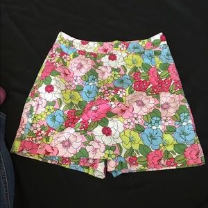 Multi color flowery Skort